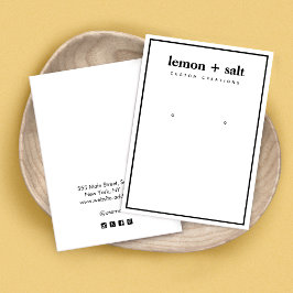 Visning för enkel modern Vit- i Gräns Visitkort