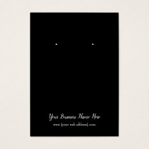 Visning för enkel  vid avläsning av svart Anpassni Visitkort