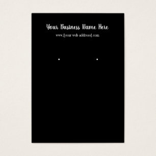 Visning för enkel  vid avläsning av svart Anpassni Visitkort