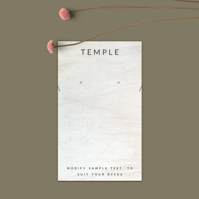 Visning för enkel vitträskavläsning av Necklace Visitkort (Skapare uppladdad)