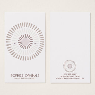 Visning för färgad cirkel - hörning visitkort