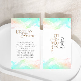 Visning för färgade regnbågskluster för babyskor tilläggskort