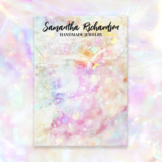 Visning för färgämnet Rainbow Confetti Jewelry Hol Visitkort (Skapare uppladdad)