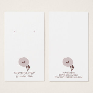 Visning för färgreducerad söt visitkort