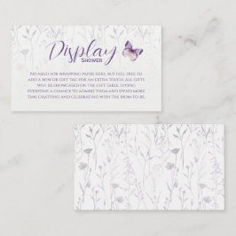 Visning för fjäril-Blommigt Tilläggskort