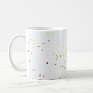 Visning för flerfärgad ballong kaffemugg