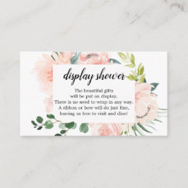 Visning för Fleur Jolie Blommigt  Shower Baby Show Tilläggskort