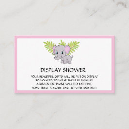 Visning för  för Flickelbarn med babystölder Rosa Tilläggskort