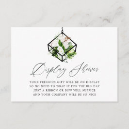 Visning för Geometric Terrarium Blommigt Möhippa   Tilläggskort