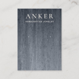 Visning för Grått Stone Earring Visitkort