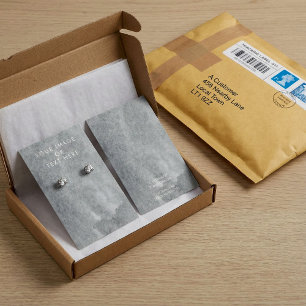 visning för grått-vattenfärgning visitkort