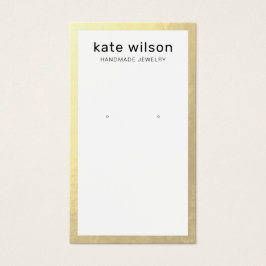 Visning för guld Gräns-avläsning Visitkort