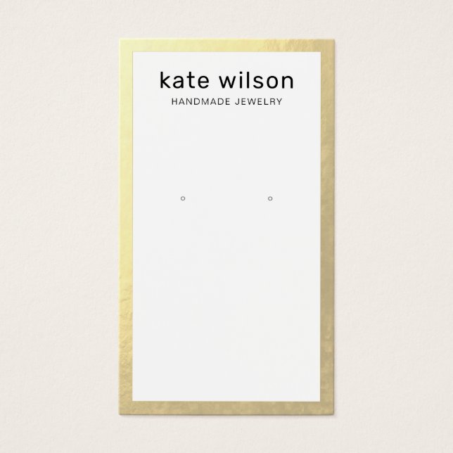 Visning för guld Gräns-avläsning Visitkort (Framsidan)