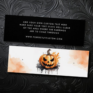 Visning för Halloween-Jack-o-lantern-stud- Litet Visitkort