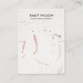 VISNING FÖR HANDMADE PAPPER NECKLACE EARRING VISITKORT