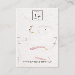 VISNING FÖR HANDMADE PAPPER NECKLACE EARRING VISITKORT