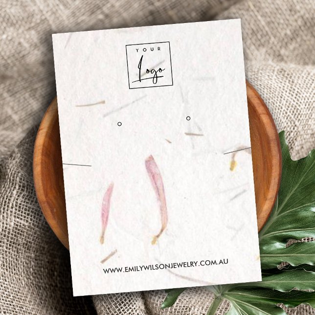 VISNING FÖR HANDMADE PAPPER NECKLACE EARRING VISITKORT (Skapare uppladdad)