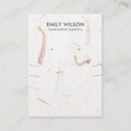 VISNING FÖR HANDMADE PAPPER NECKLACE EARRING VISITKORT