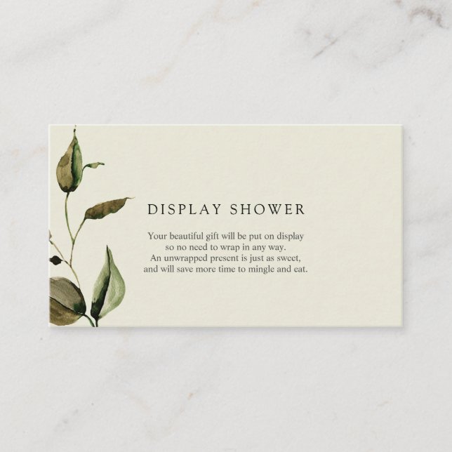 Visning för höstbabyvisningsprogram Inmatningskort Tilläggskort (Framsida)