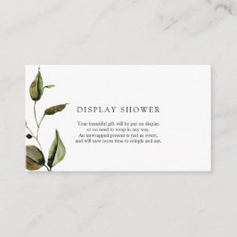 Visning för höstbabyvisningsprogram Inmatningskort Tilläggskort