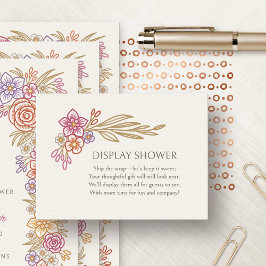 Visning för höstfällning för höstfällning för blom tilläggskort