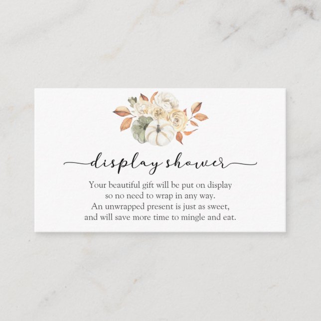 Visning för höstpumpa tilläggskort (Framsida)