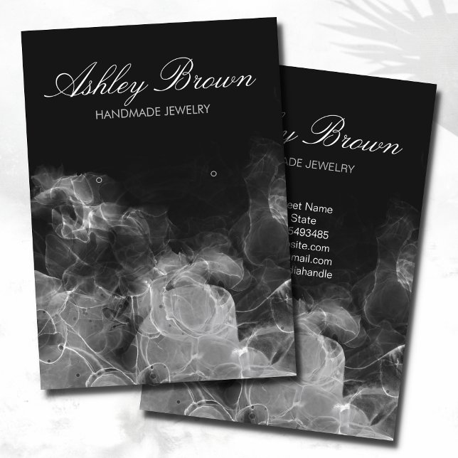 Visning för judavläsning av unika vattenfärgsforma visitkort (Skapare uppladdad)