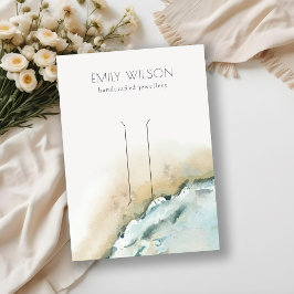 Visning för kust-havets Vinkara sandblått Visitkort