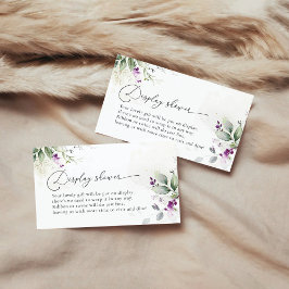 Visning för lila Grey Shower-hölje Tilläggskort