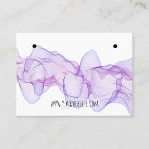 Visning för lila Smoke Earrings Card Visitkort