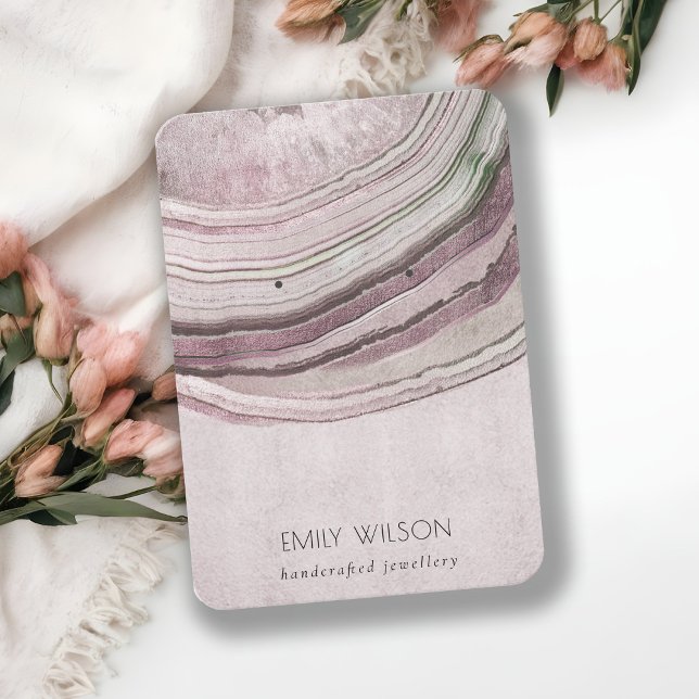 Visning för  lilac Agate Earthy Earring Visitkort (Skapare uppladdad)