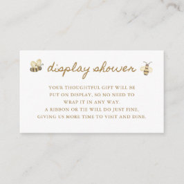 Visning för Little Bee Baby Shower Tilläggskort