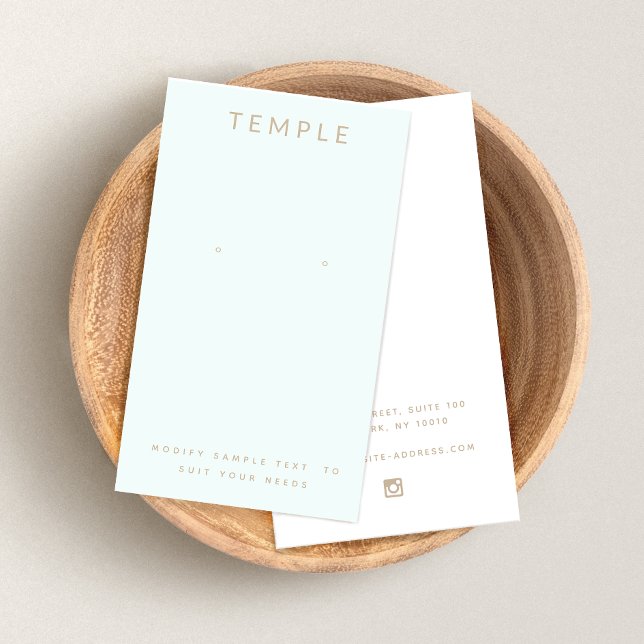 Visning för ljusblå  i Elegant Visitkort (Skapare uppladdad)