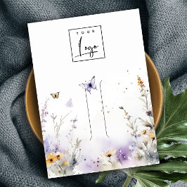 Visning för Logotyp av Lilac WildblomButterfly Hai Visitkort