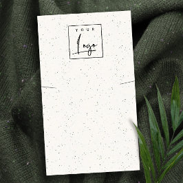 Visning för Logotyp av subtle White Ceramic Strukt Visitkort