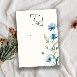 Visning för Logotyp för färgavläsning av blått Wil Visitkort