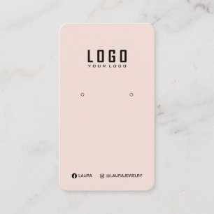 Visning för logotyp - -kort Social Media Pastel Ro Visitkort
