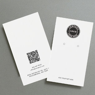Visning för Logotyp och QR-kodsökning Visitkort
