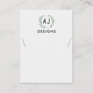 Visning för målning av Blommigt i vattenfärg Ne Visitkort