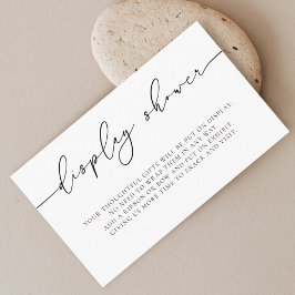 Visning för minimal Elegant-kalligrafi Tilläggskort