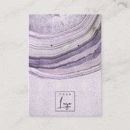 Visning för Mute Mauve Agate Earthy Necklace Earri Visitkort