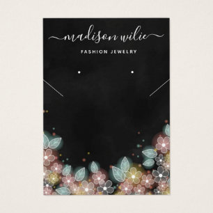 Visning för nutida Chic-smycken Necklace-öronring Visitkort