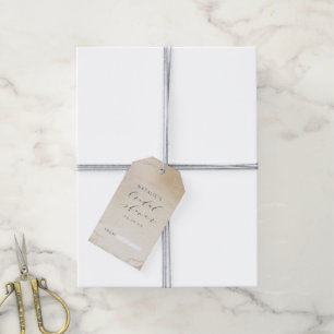 Visning för Ombre Gult Guld Frosted Möhippa Shower Presentetikett