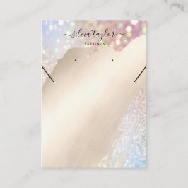 Visning för öronring av logotyp smyckeshalsband visitkort