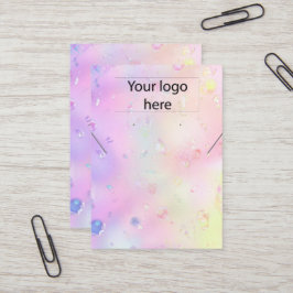 Visning för öronring av logotyp smyckeshalsband visitkort