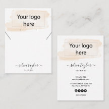 Visning för öronring av logotyp smyckeshalsband