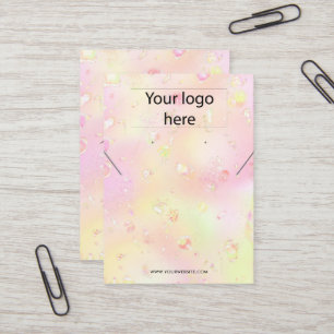 Visning för öronring av logotyp smyckeshalsband visitkort