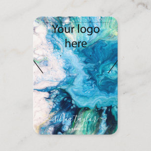 Visning för öronring av logotyp smyckeshalsband visitkort