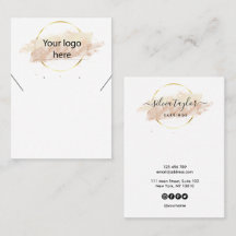 Visning för öronring av logotyp smyckeshalsband