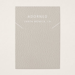 Visning för påfyllnadskort för läder-Chic Visitkort